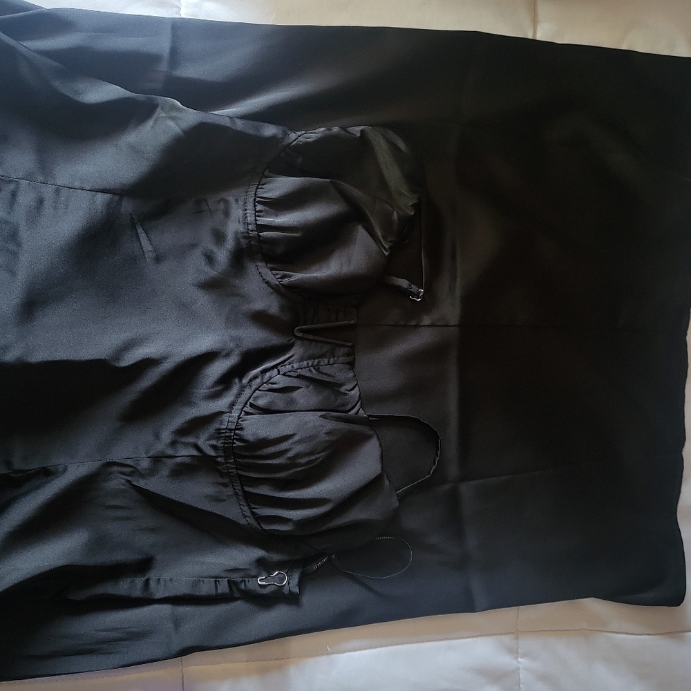 mid length silk dress